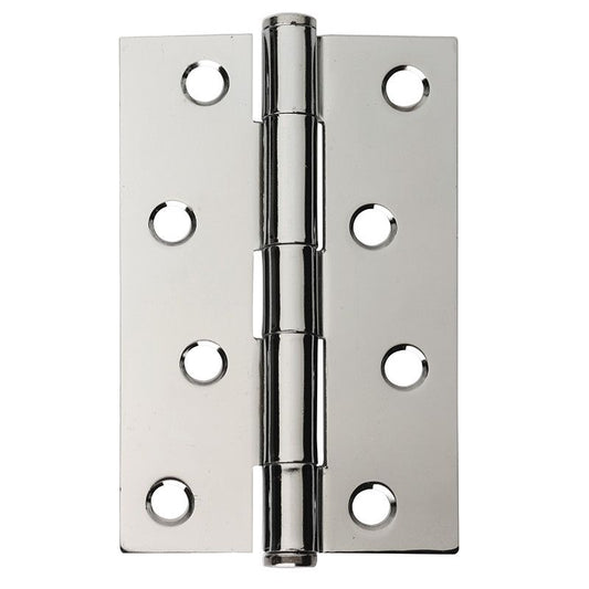 Intelligent Hardware Button Tip Hinge in Chrome Plated - 100mm x 65mm