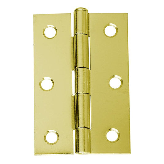 Intelligent Hardware Loose Pin Steel Butt Hinge in Electro Brassed - 75mm x 49mm