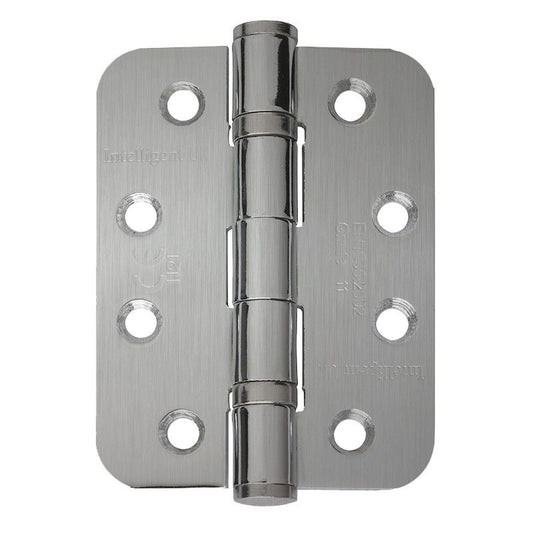 Intelligent Hardware Mild Steel Ball Bearing Polished Chrome Butt Hinge - 100mm x 75mm