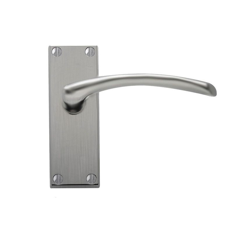 Intelligent Hardware Roma Latch Furniture in Satin Chrome Plated - Short Plate