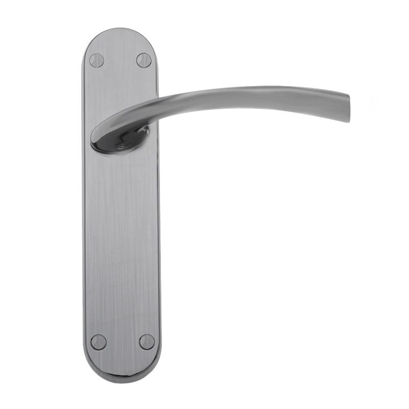 Intelligent Hardware Scimitar Lever Latch Furniture in Satin Chrome Plated