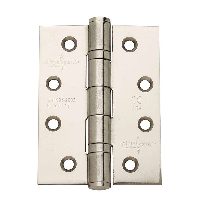 Intelligent Hardware Stainless Steel Ball Bearing Polished Stainless Steel Butt Hinge - 100mm x 75mm