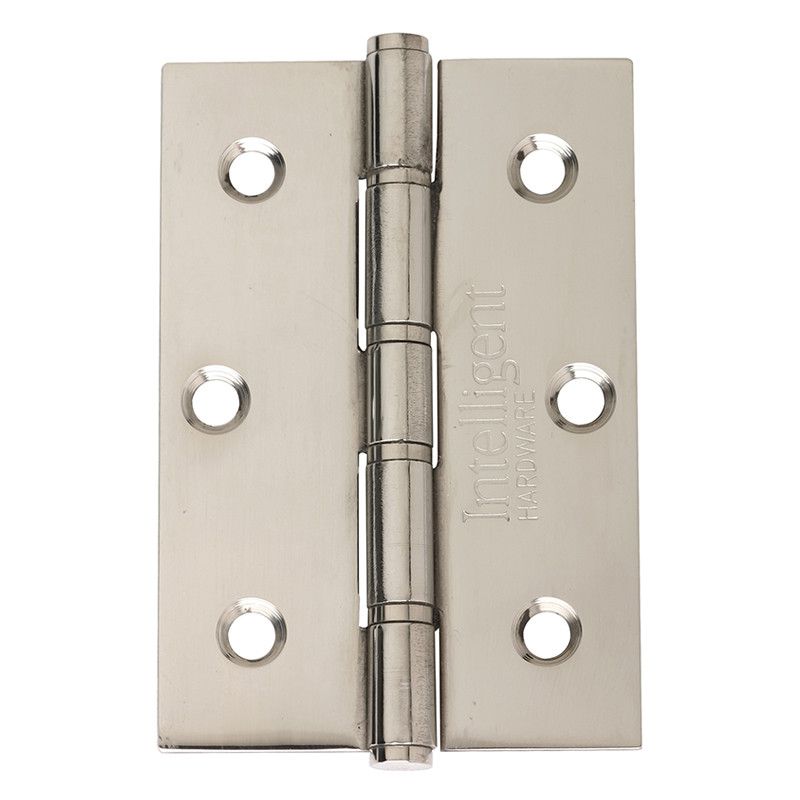 Intelligent Hardware Stainless Steel Washered Butt Hinge in Polished Stainless Steel