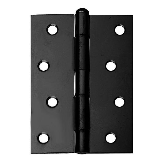 Intelligent Hardware Steel Loose Pin Butt Hinge in Black - 100mm x 70mm - Square Corners