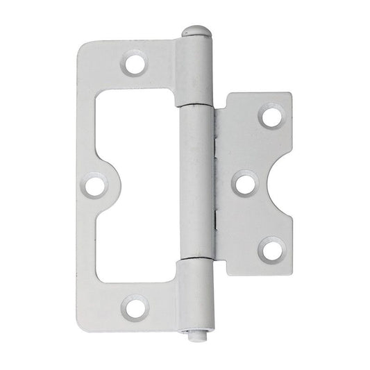 Intelligent Hardware Steel Loose Pin Hurl Hinge in White - 75mm x 49mm