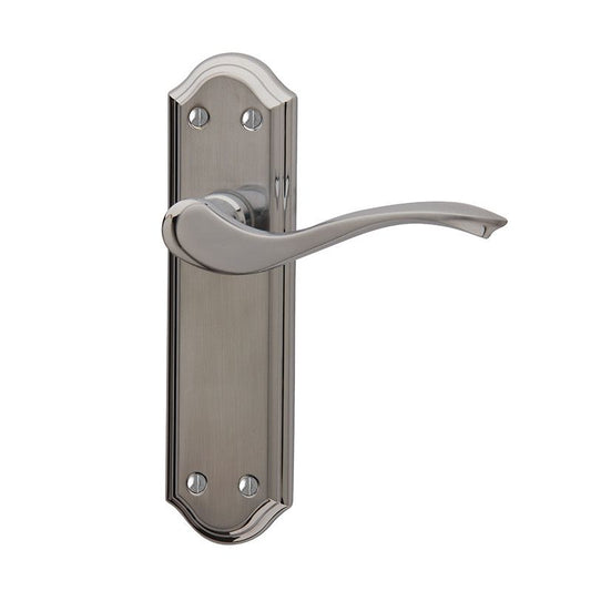 Intelligent Hardware Windsor Lever Latch Furniture in Polished Chrome / Satin Chrome