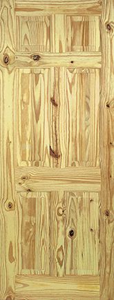 Internal 6 Panel Knotty Pine Door