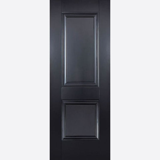 Internal Black Arnhem 2 Panel Fire Door FD30 Fire Rated