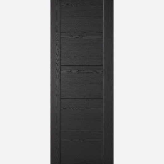 Internal Black Ash Laminated Vancouver 5P FD30 Fire Door