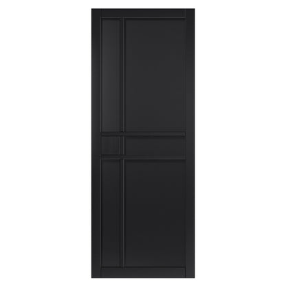 Internal Black Industrial City Door Prefinished