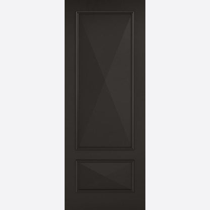 Internal Black Knightsbridge 2 Panel Fire Rated Door