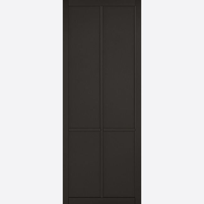 Internal Black Liberty 4P Door Panelled Industrial Style