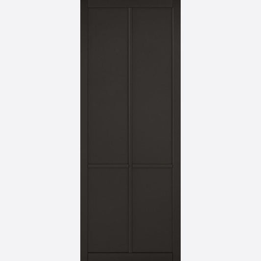 Internal Black Liberty 4P Door Panelled Industrial Style