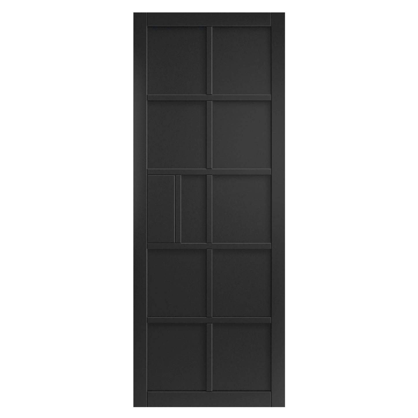 Internal Black Industrial Plaza 10P Door Pre-Finished