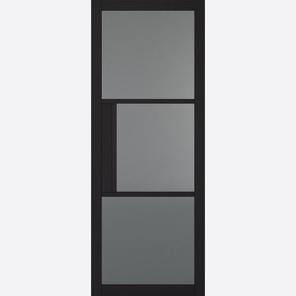 Internal Black Tribeca Glazed Door With Tinted Glass Industrial Style