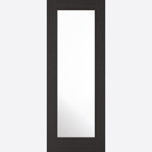 Internal Charcoal Black Diez 1L Clear Glazed Door