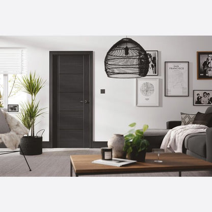 Internal Charcoal Black Vancouver 5P Door