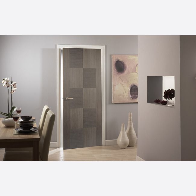 Internal Chocolate Grey Apollo Fire Rated Door FD30