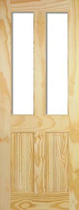 Internal Clear Pine 2P/2L UnGlazed Door