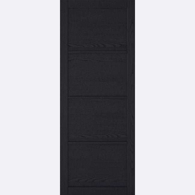 Internal Dark Charcoal Soho 4 Panel Door Prefinished Industrial Style