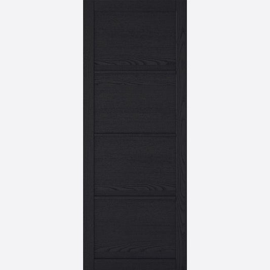 Internal Dark Charcoal Soho 4 Panel Door Prefinished Industrial Style