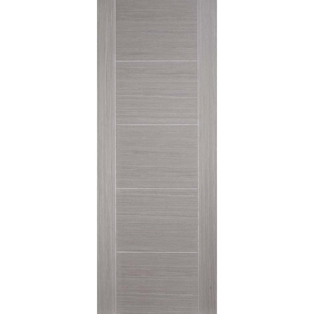 Internal Light Grey Vancouver Panelled Fire Door FD30