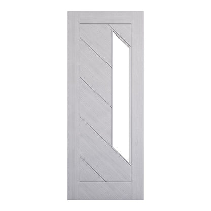 Deanta Internal Torino Light Grey Ash Prefinished Glazed Fire Door FD30