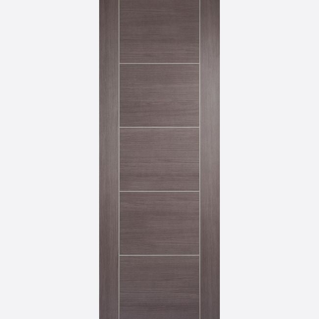 Internal Medium Grey 5 Panel Laminate Vancouver Fire Rated Door FD30