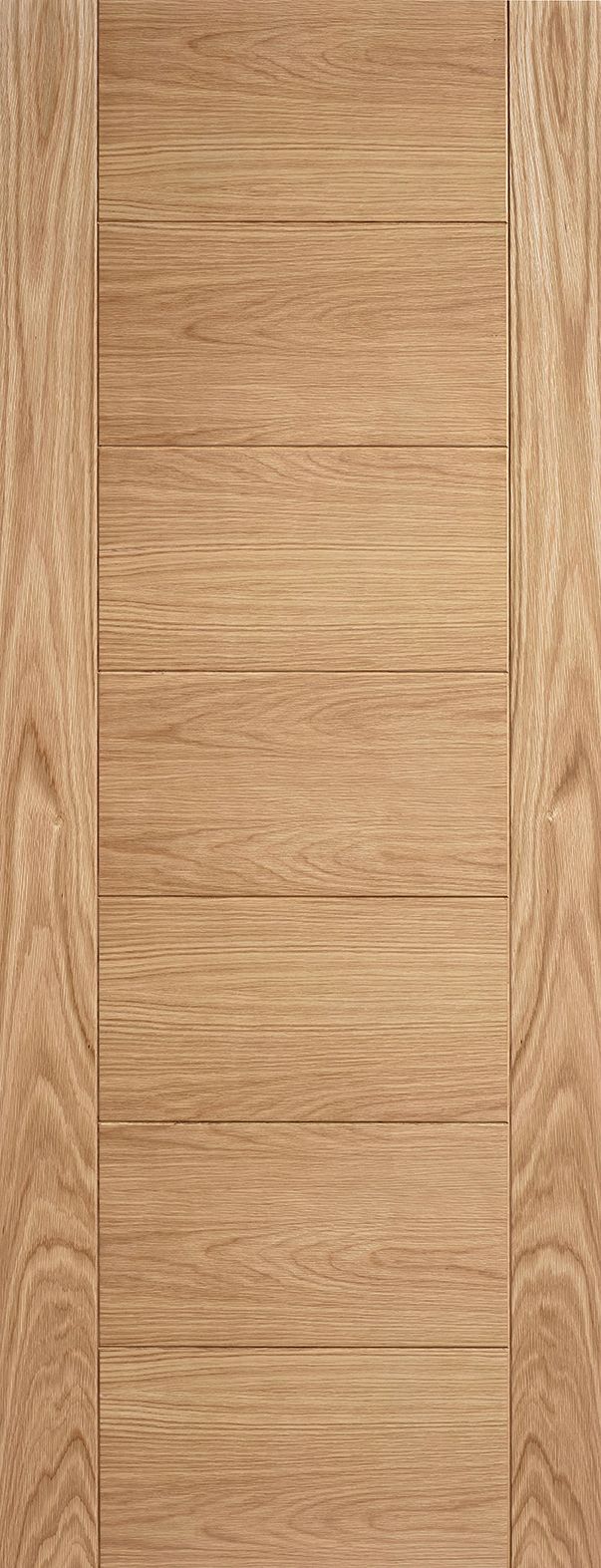 Internal Oak 7 Panel Carini Pre-Finished Ladder Style Door