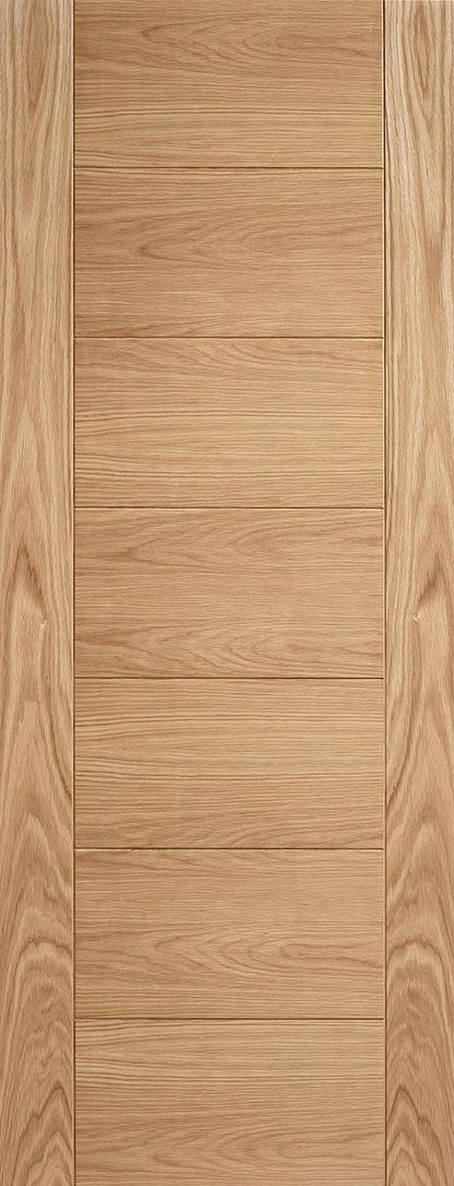 Internal Oak 7 Panel Carini Pre-Finished Ladder Style Door