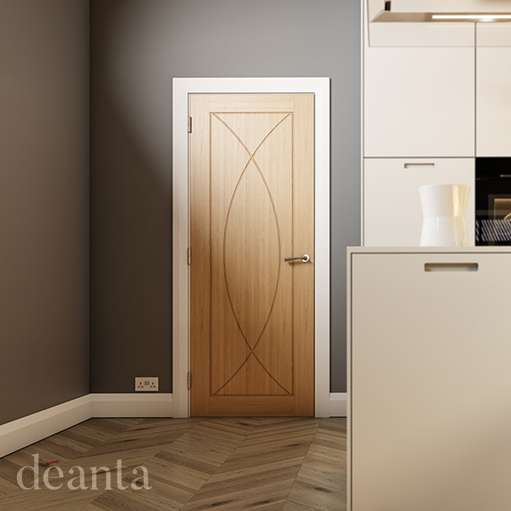 Deanta Internal Oak Amalfi Door Fully Finished