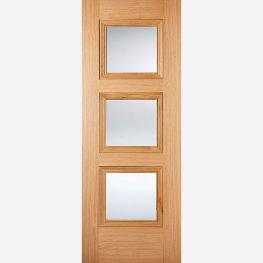 Internal Oak Amsterdam Glazed Door 3 Light