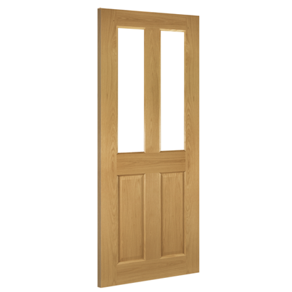 Internal Oak Bury Glazed Pre-Finished Fire Door