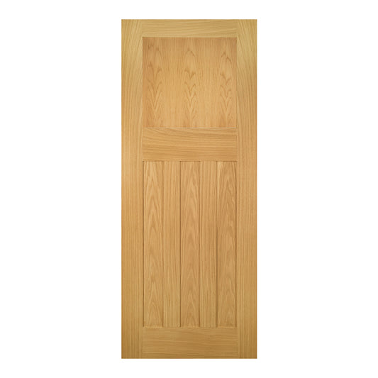 Deanta Internal Oak Cambridge Door Fire Rated 1930s Style FD30 Door