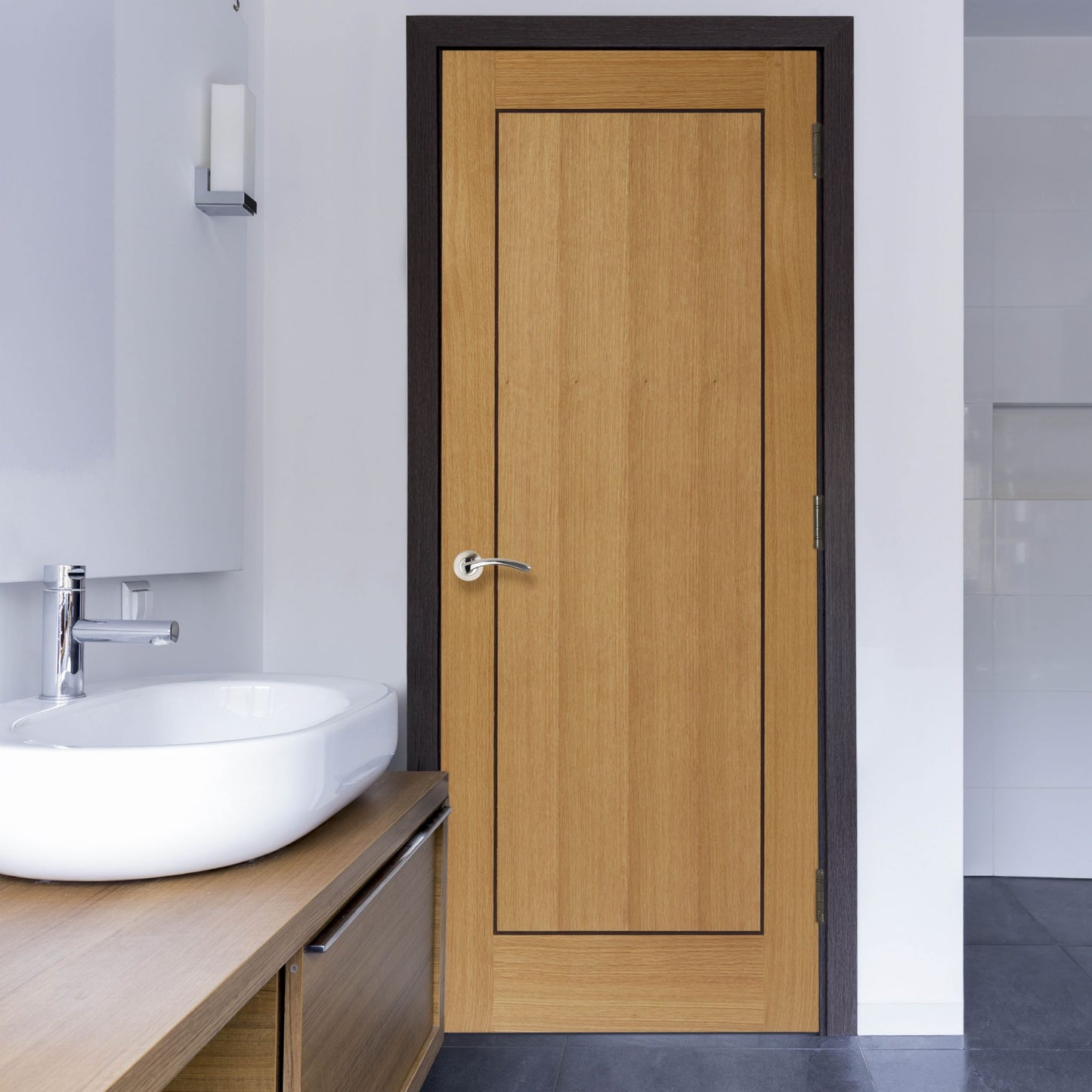 Internal Oak Clementine Fire Door Prefinished