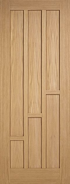 Internal Oak Coventry Door Panelled Unfinished