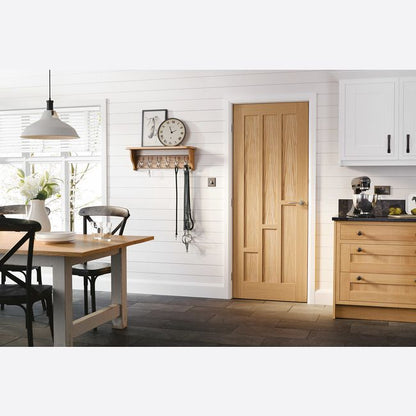 Internal Oak Coventry Door Panelled Unfinished