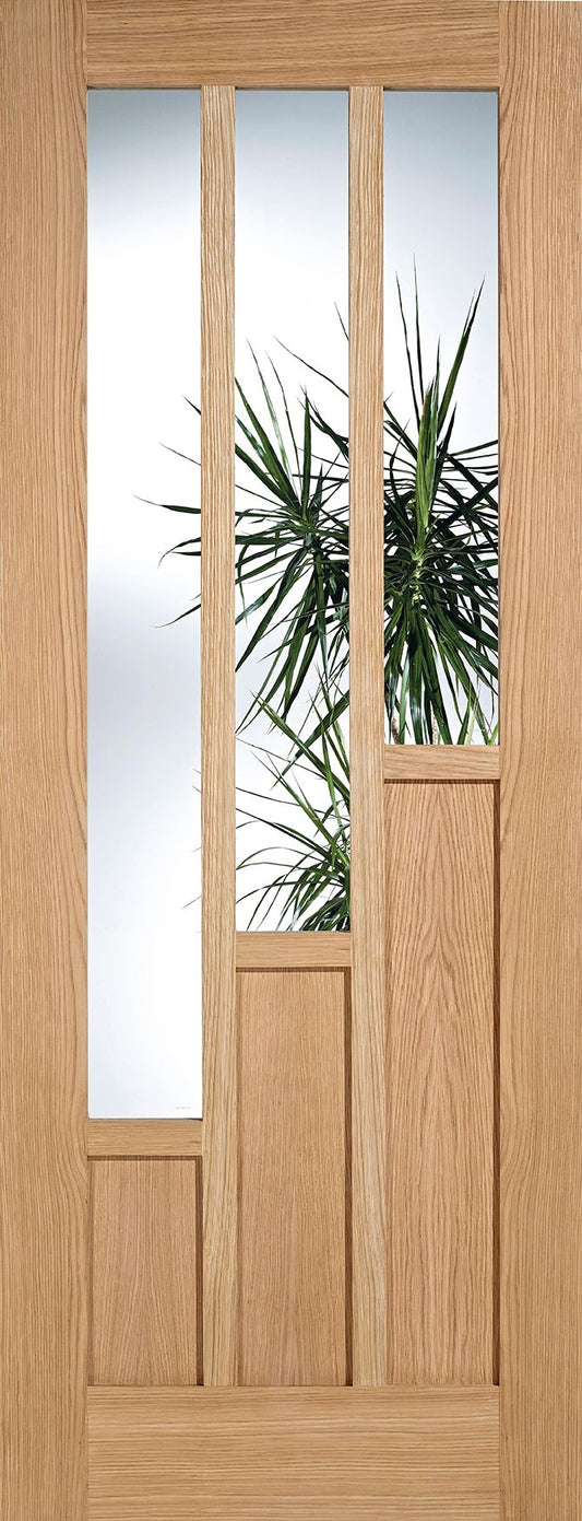 Internal Oak Coventry Glazed Door With Clear Glass