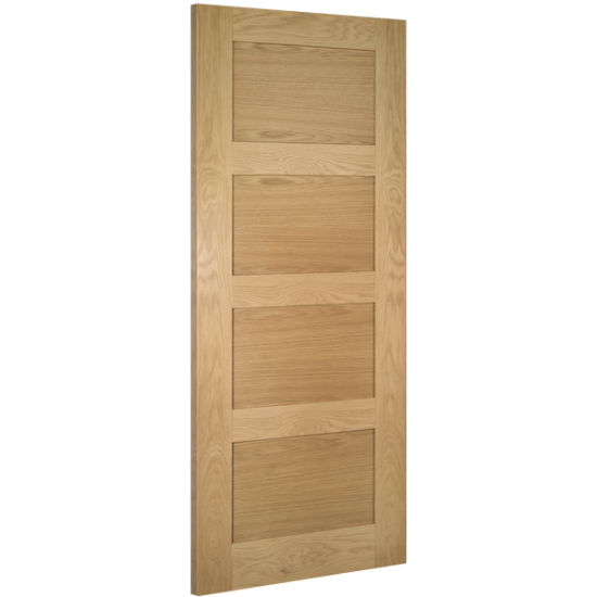 Deanta Internal Oak Coventry Shaker 4 Panel Door