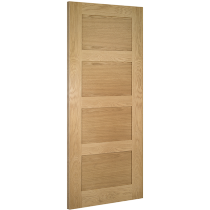 Deanta Internal Oak Coventry Shaker 4 Panel Door