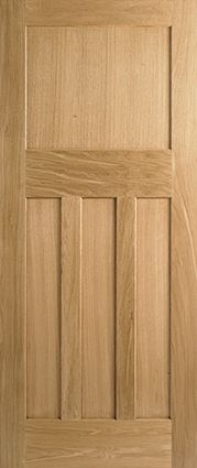 Internal Oak DX 30s Style Edwardian Door