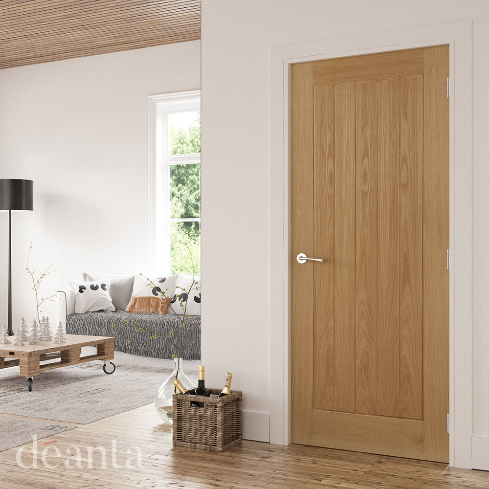 Deanta Internal Oak Ely Door Fully Finished Cottage Style