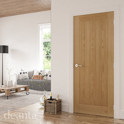 Deanta Internal Oak Ely Door Fully Finished Cottage Style