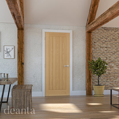 Deanta Internal Oak Ely Pre-Finished Fire Door FD30