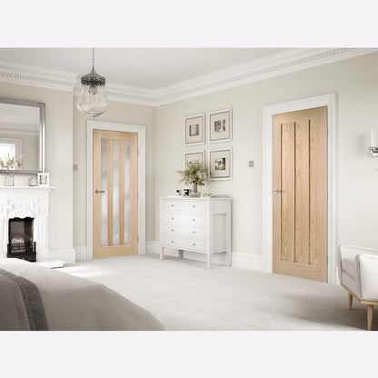 Internal Oak Idaho Pre-Finished Door 3 Panel