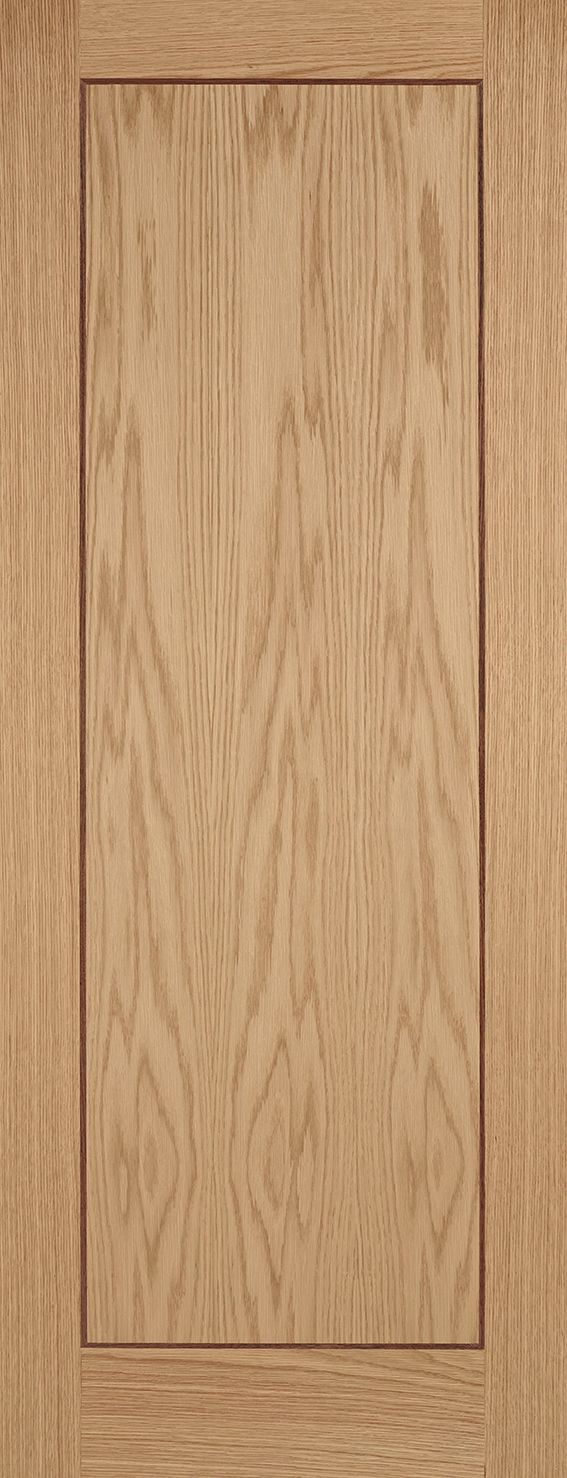 Internal Oak Inlay 1 Panel Pre-Finished  Fire Door