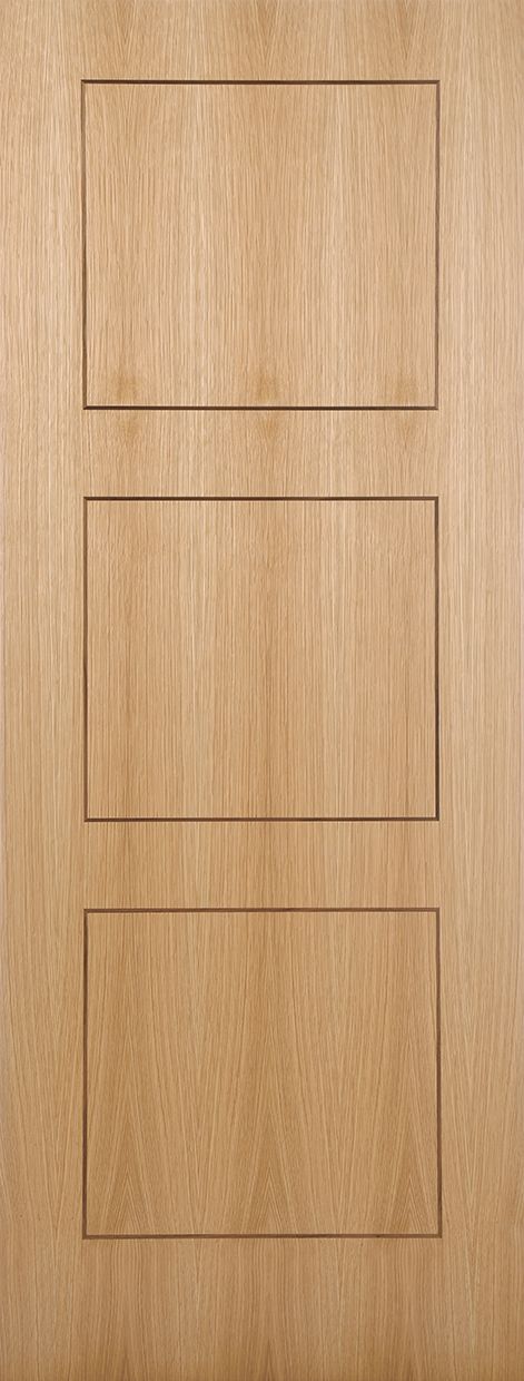 Internal Oak Inlay 3 Panel Pre-Finished Door