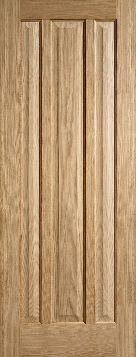 Internal Oak Kilburn Panelled Door 3 Panel