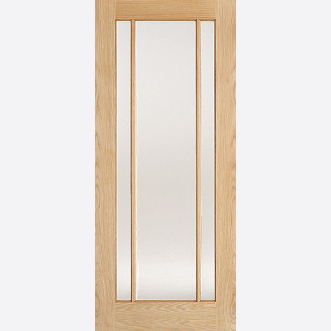 Internal Oak Lincoln Frosted Glazed Door 3 Light