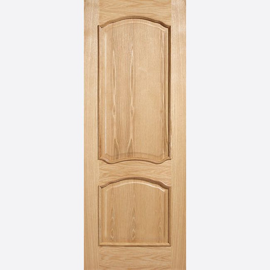 Internal Oak Louis Fire Door With Raised Mouldings